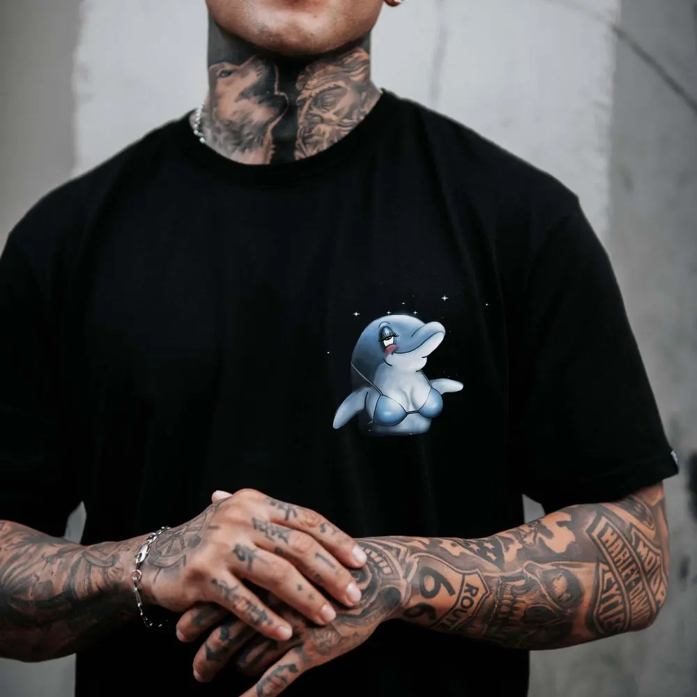 Sexy Dolphin Printed Men's T-shirt