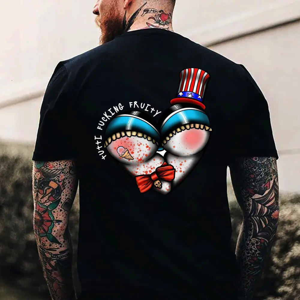 Tutti F**king Fruity Print Men's T-shirt