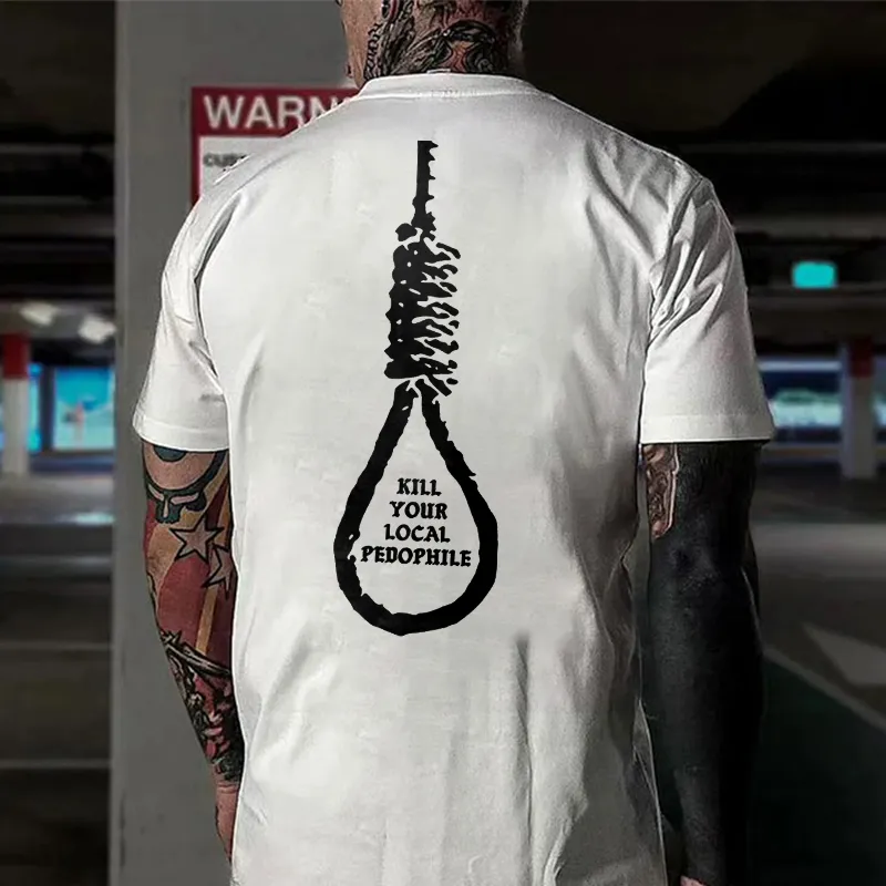 Kill Your Local Pedophile Printed Men's T-shirt