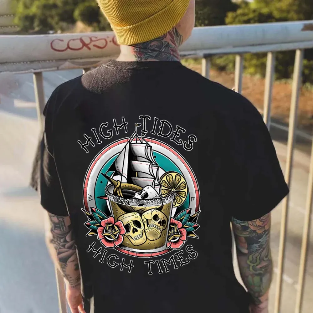 High Tides High Times Printed Men's T-shirt