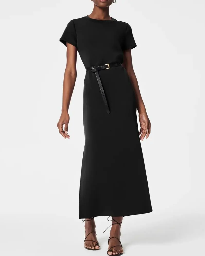 Crew Neck Maxi Dress