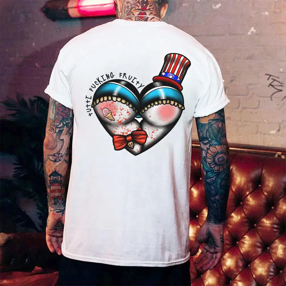 Tutti F**king Fruity Print Men's T-shirt