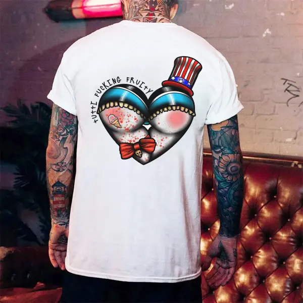 Tutti F**king Fruity Print Men's T-shirt