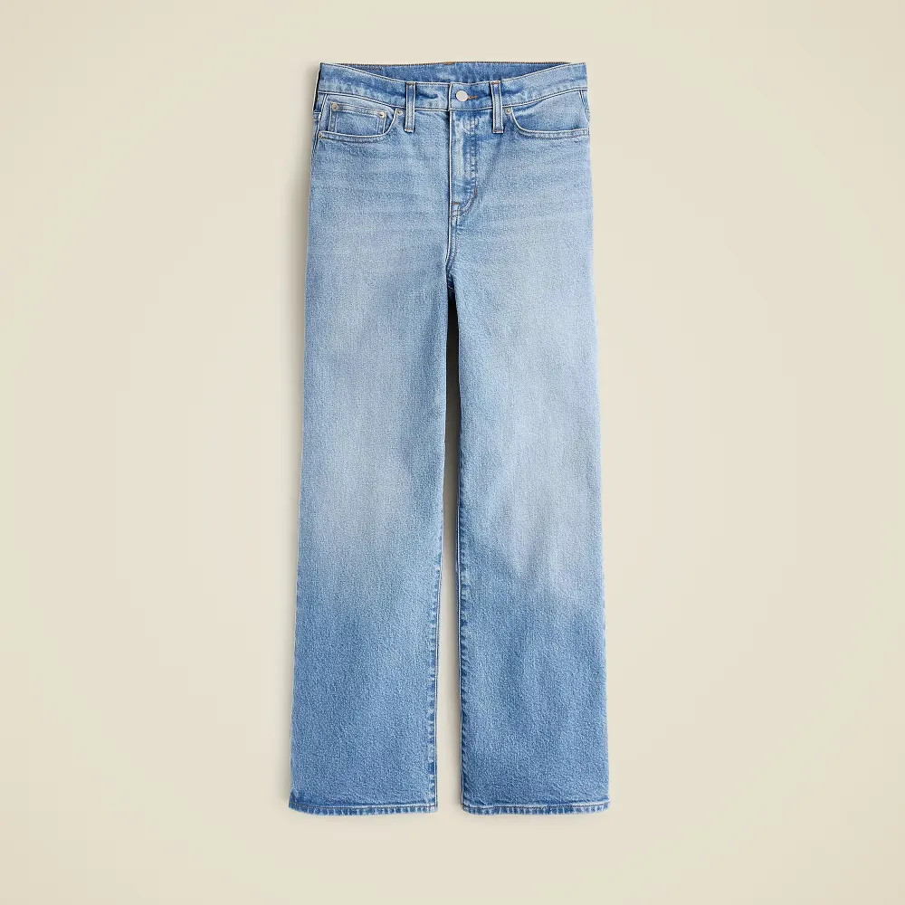 High-rise slim-wide jean semi-stretch