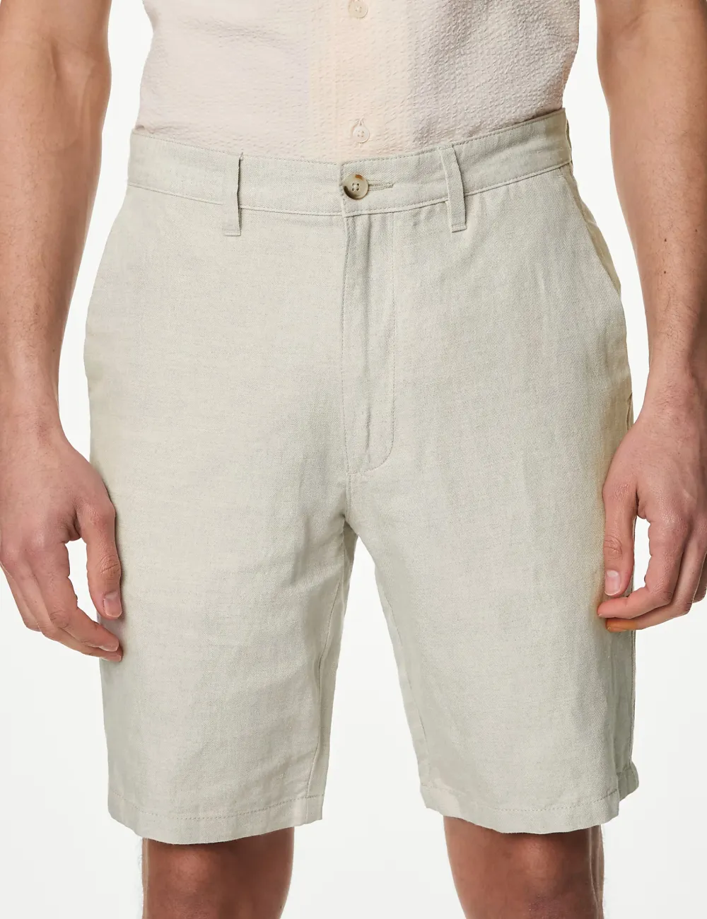 Linen Blend Chino Shorts