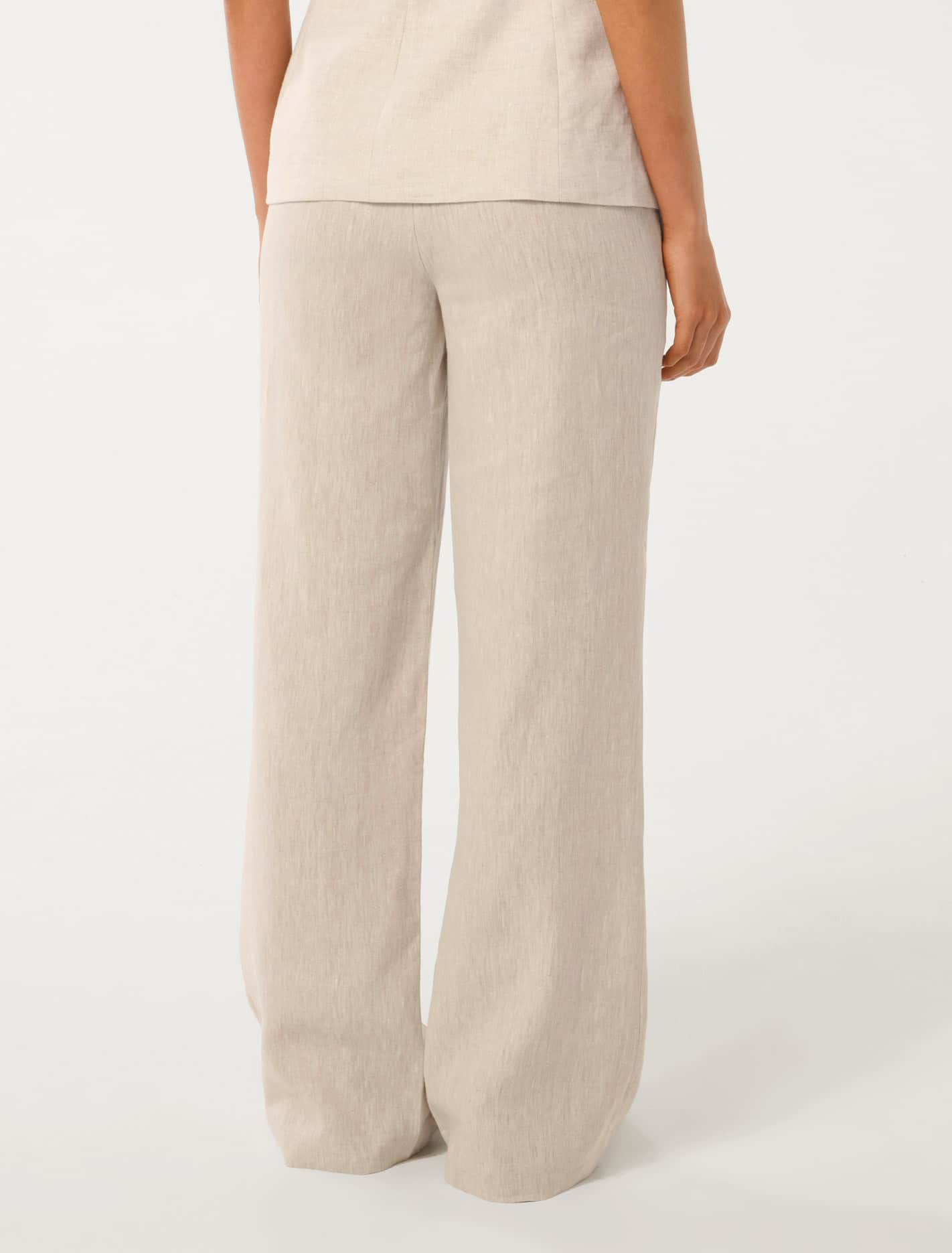 Martha Linen Wide-Leg Pants