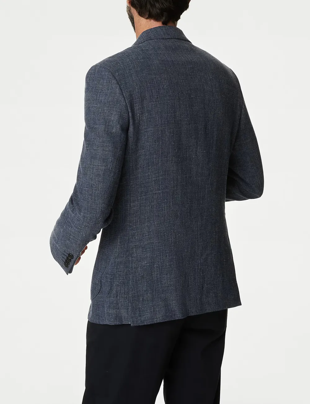 Linen Blend Textured Blazer