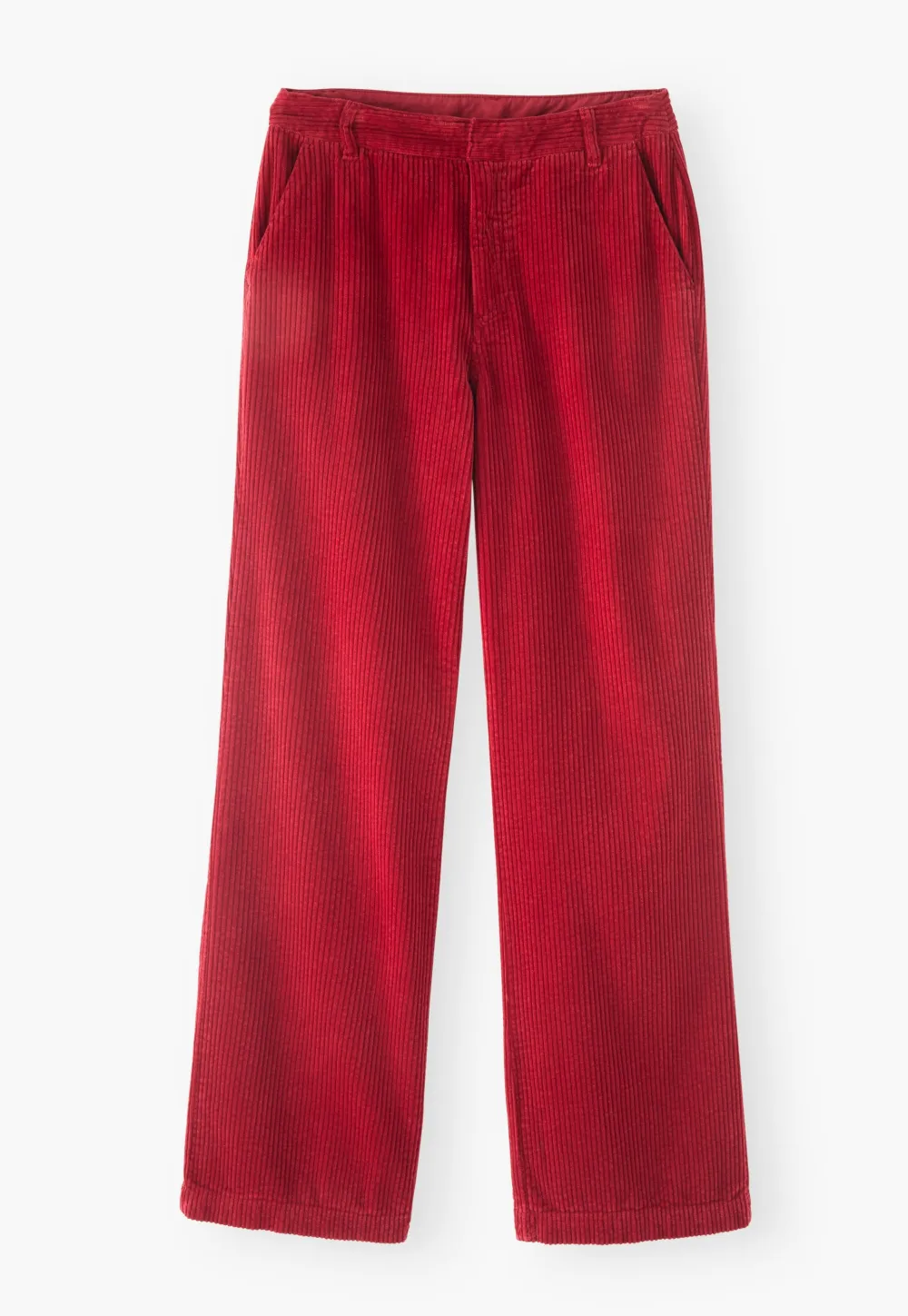 Straight-leg cord trousers
Cotton cord