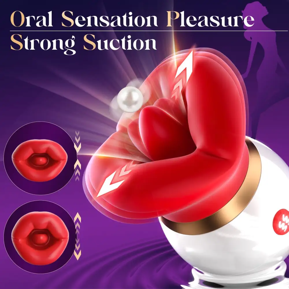 Mouth Tongue Licker: Dual-Action Suction & Vibration for Ultimate Pleasure