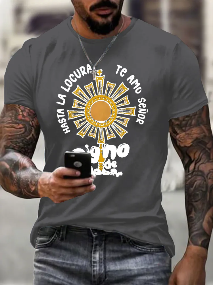 Men'S T-Shirt Hasta La Locura Te Amo Senor Apostolic Gifts T-Shirt