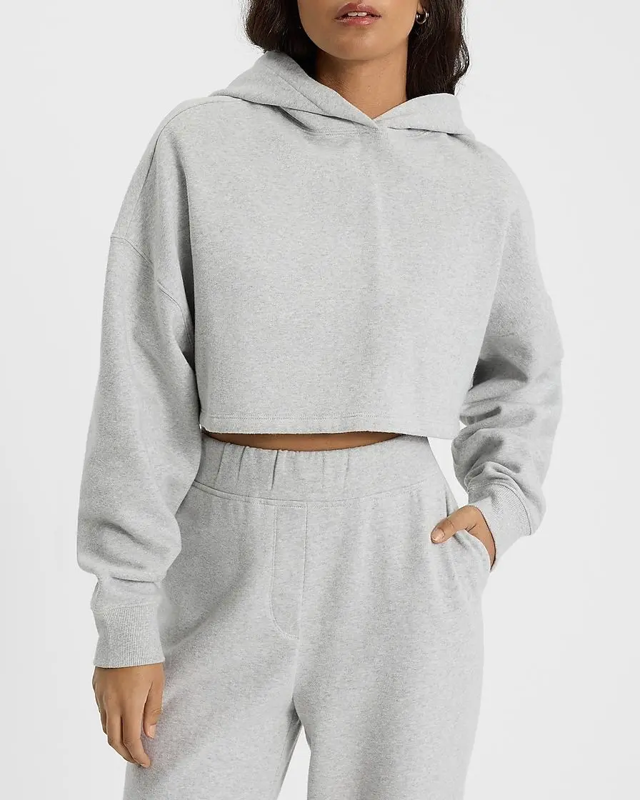 Relaxed Cropped Hoodie