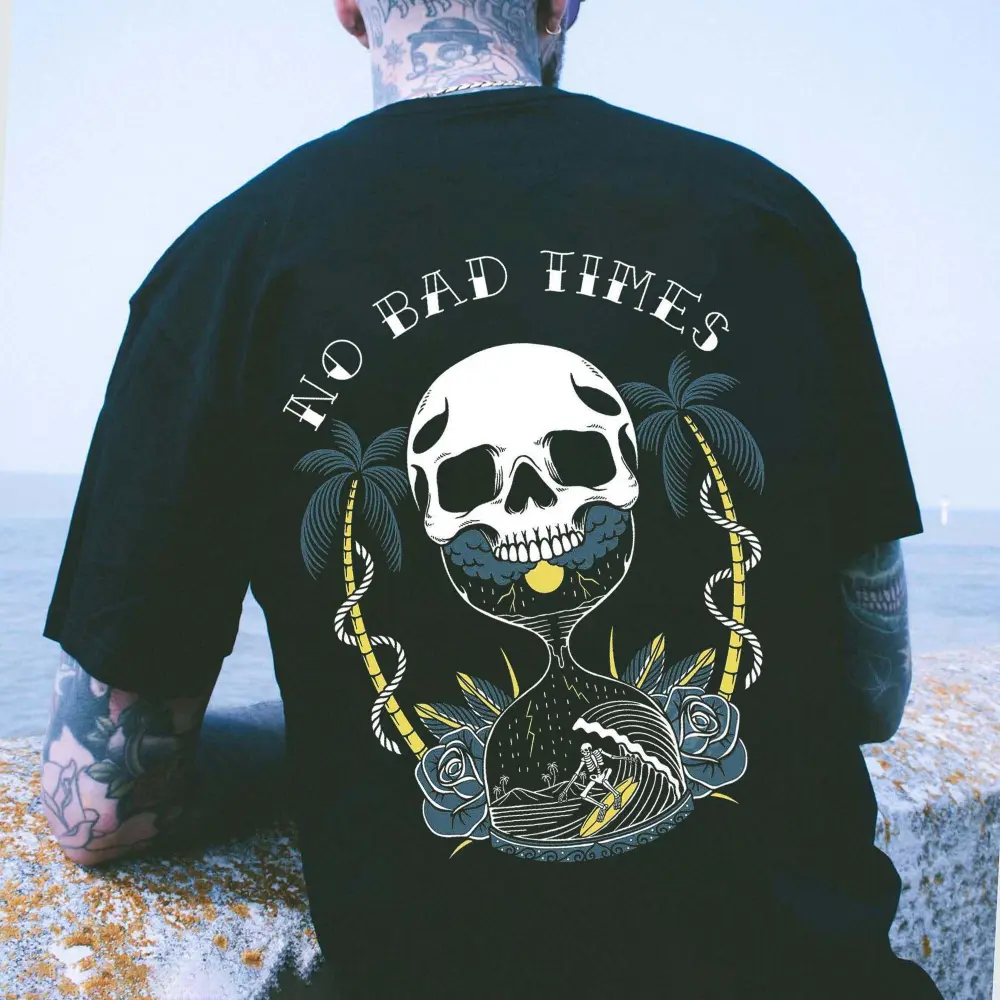 No Bad Times Printed Men's T-shirt