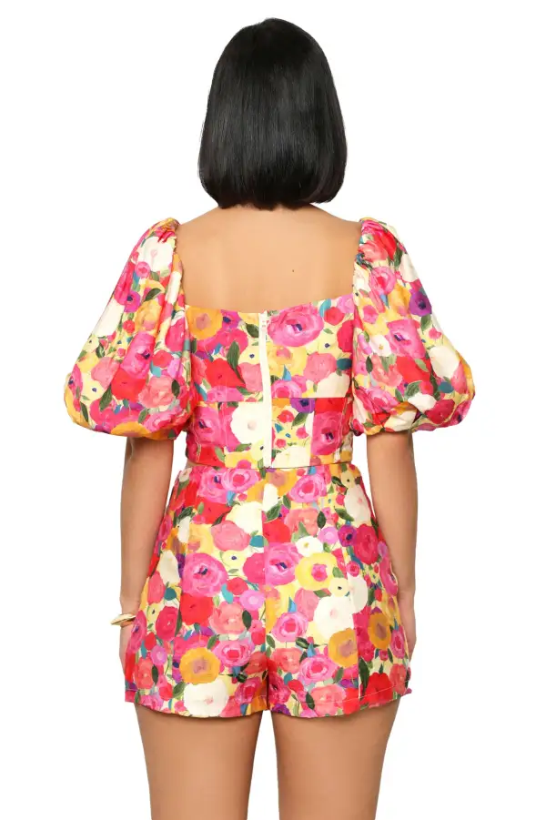 Fully Bloomed Short Set-FINAL SALE