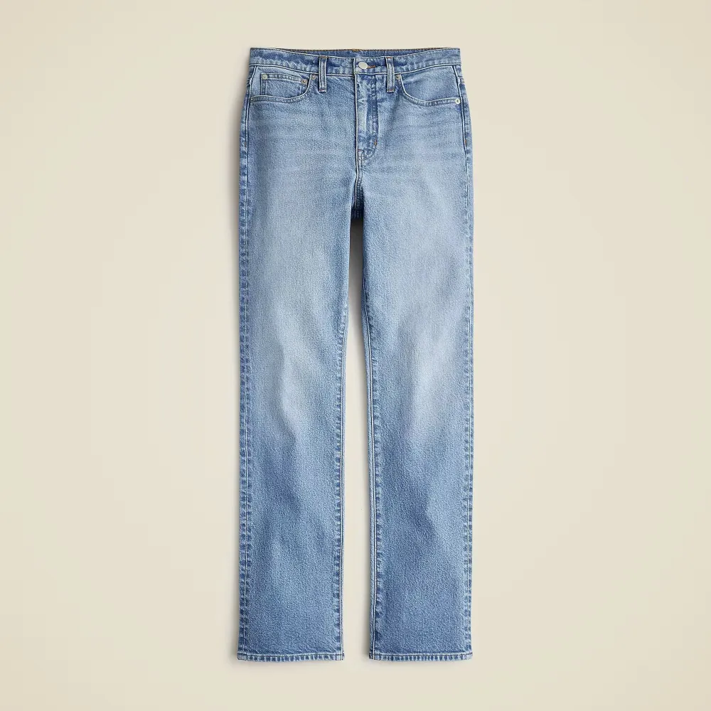 High-rise straight jean semi-stretch