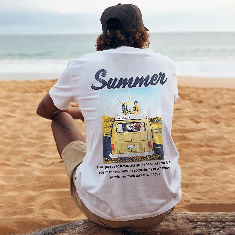 Summer On Trip Printed T-shirt