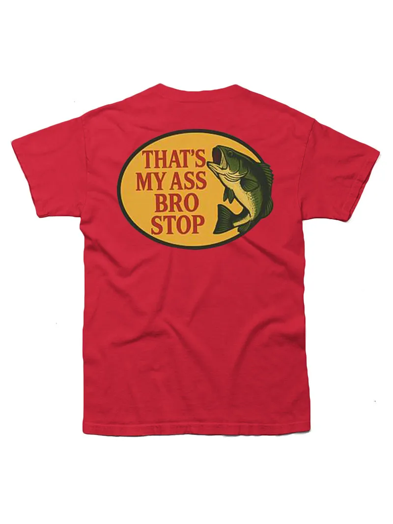 Bro Stop Unisex Heavy Cotton Tee - Fish Shirt Funny -Butt