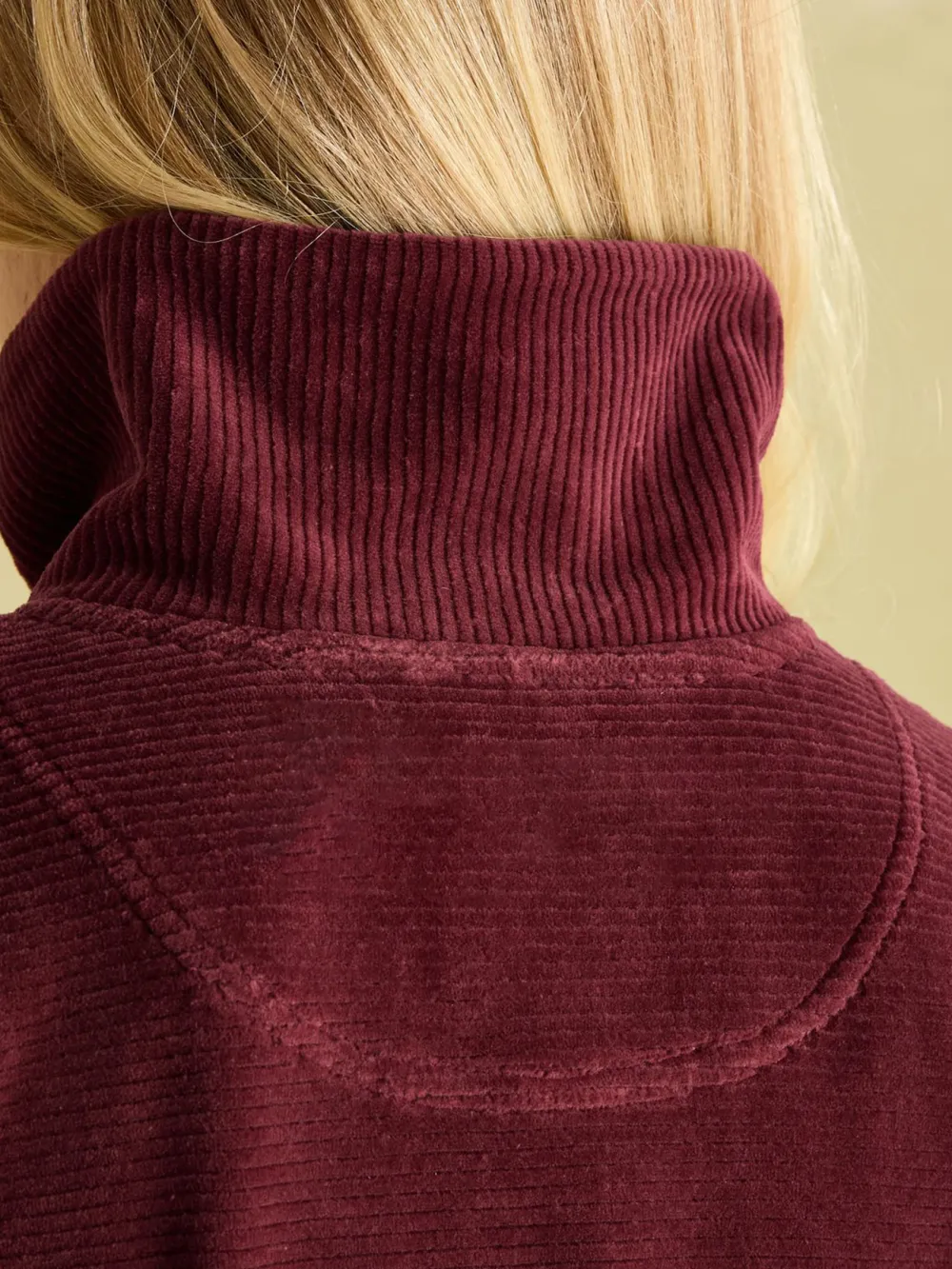 Renee Burgundy Corduroy Sweatshirt