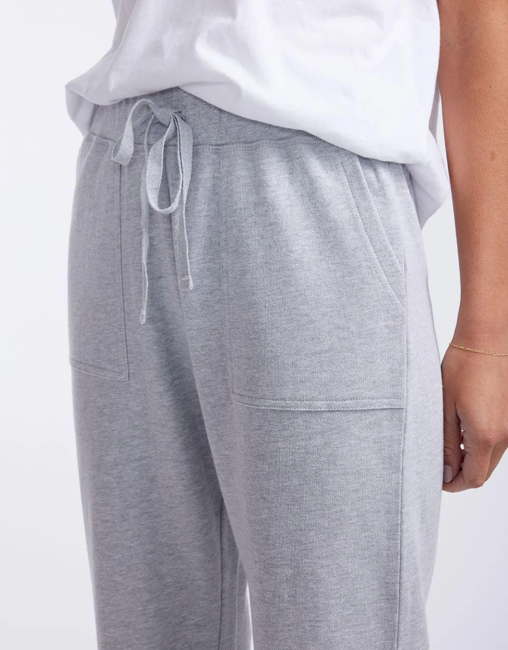 Raw Edge Lounge Pant - Grey Marle