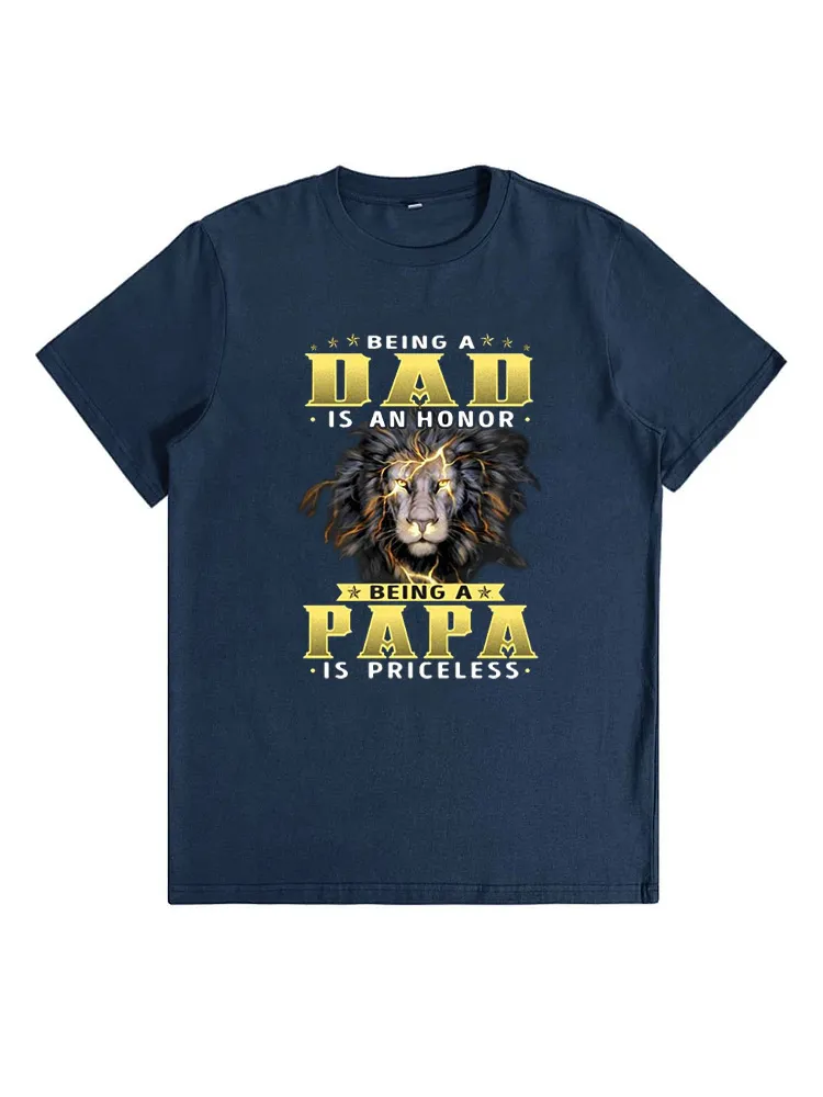 Being A Dad Is An Honor Lion T-Shirt