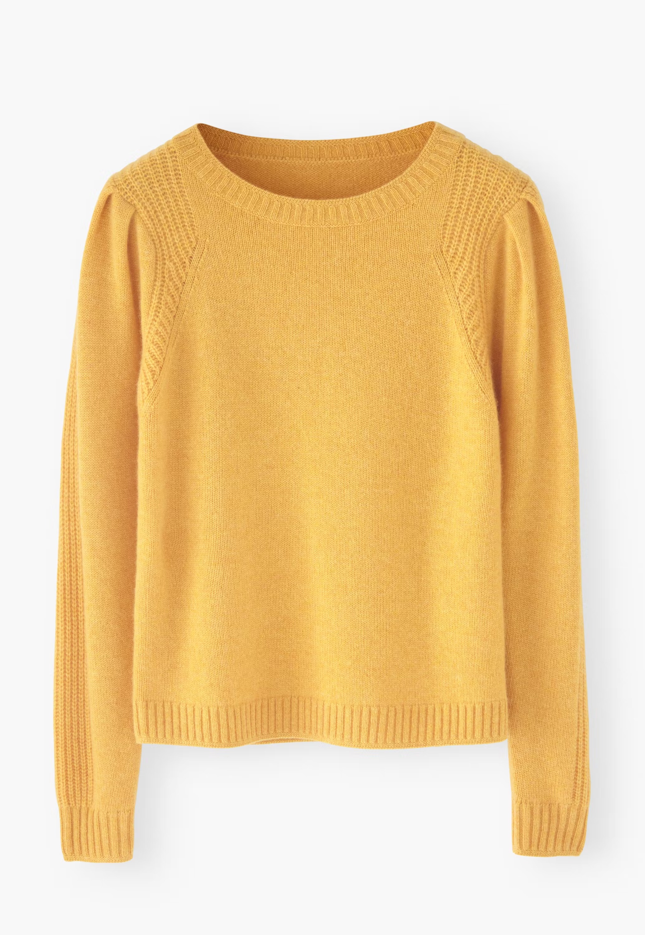 Puff-sleeve sweater
Pure cashmere