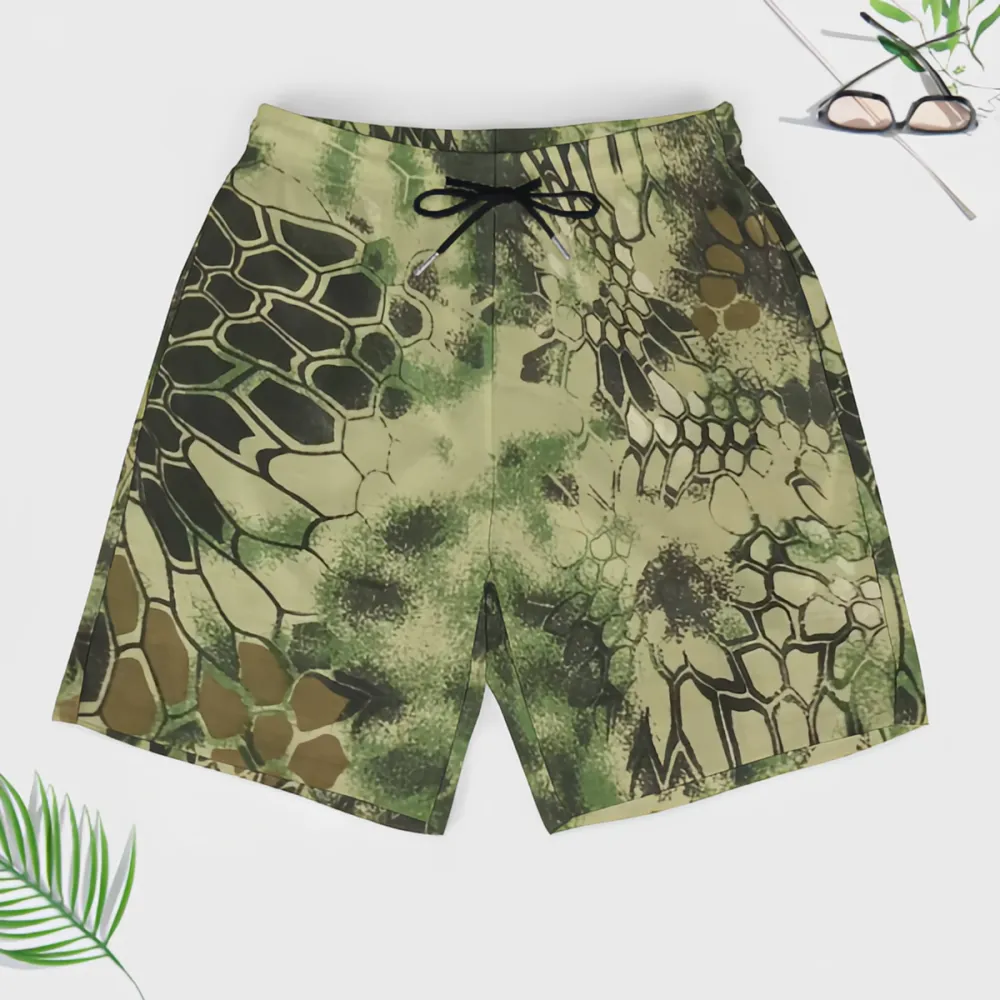 Various Colors Snake Print Fashionable Sports Beach Shorts