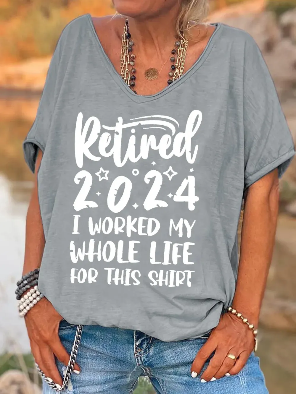 Retired 2024 Print Casual Top