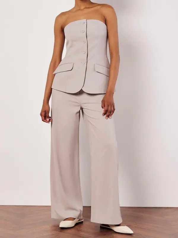 Tailored Straight-Leg Trousers