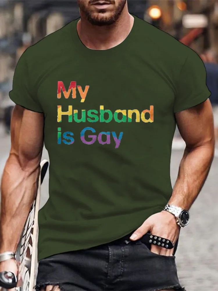 My Husband Is Gay Men/Unisex T-Shirt