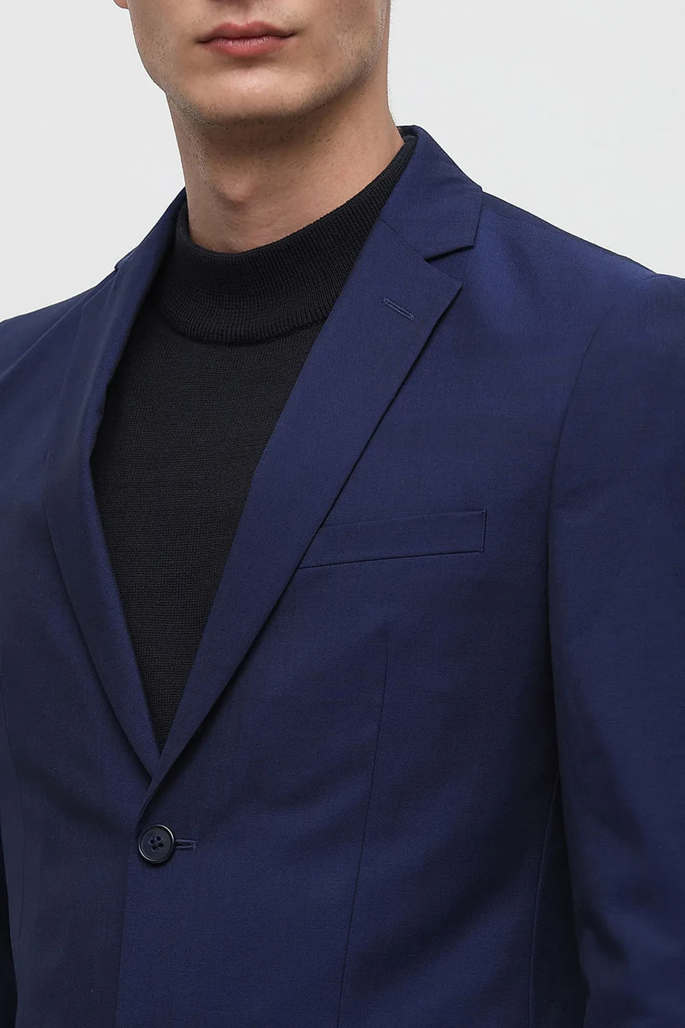 Royal Blue Slim Fit Suit-Set Blazer