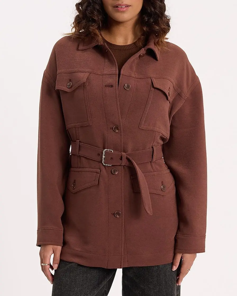 Belted Pocket Utility Jacket