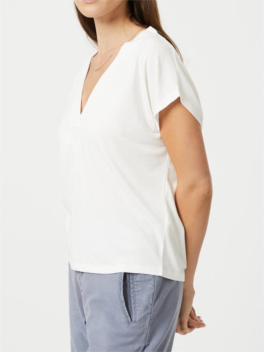 V-Neck White Shirt