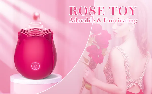 Rose Toys Clitoral Vibrator Nipple Massager 7 Mind-Blowing Tapping Modes Sex Toy