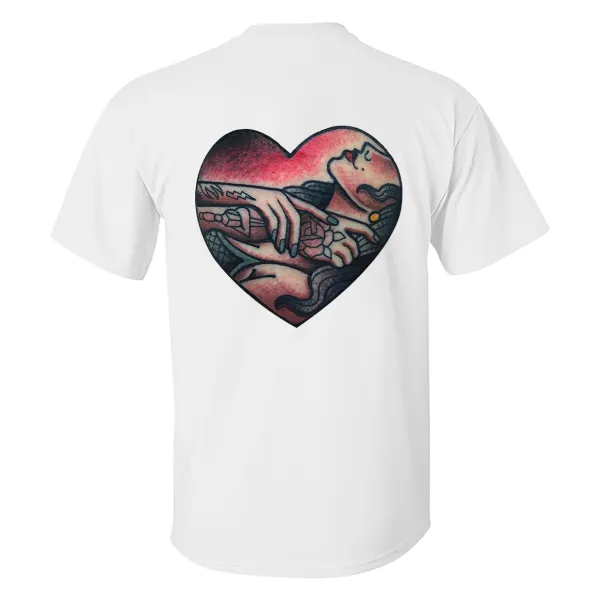 Choke Up Tattooed Lady Printed Men's T-shirt