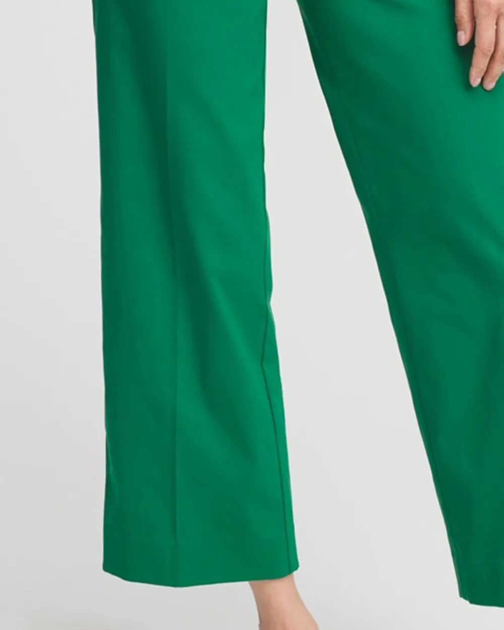 High Waisted Straight Leg Trousers