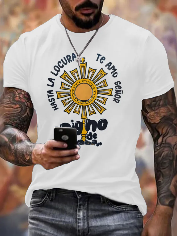Men'S T-Shirt Hasta La Locura Te Amo Senor Apostolic Gifts T-Shirt