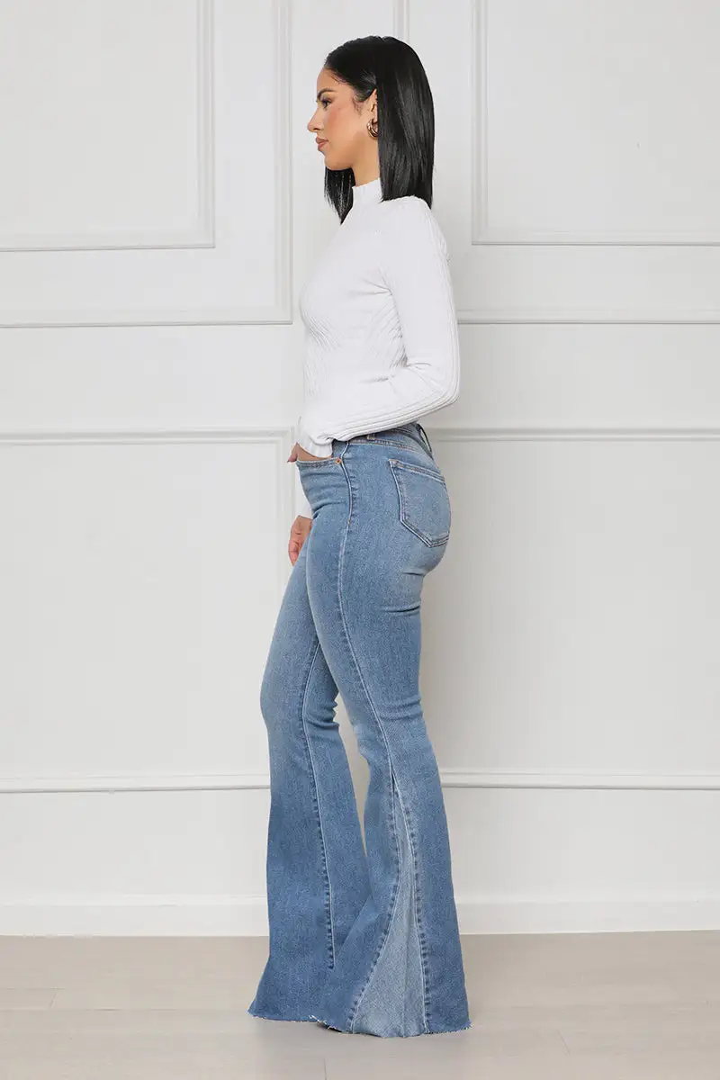 Dreaming Of Denim Bell Bottom Jeans- FINAL SALE