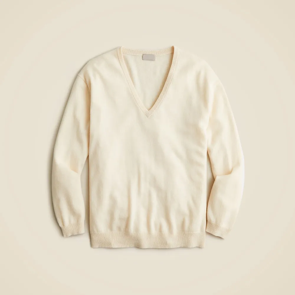 Cashmere relaxed V-neck sweater