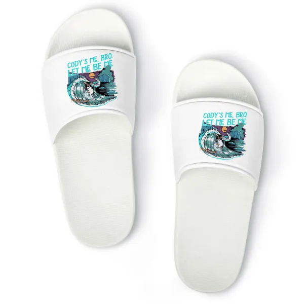 Cody'S Me, Bro. Let Me Be Me Printed Home Slippers