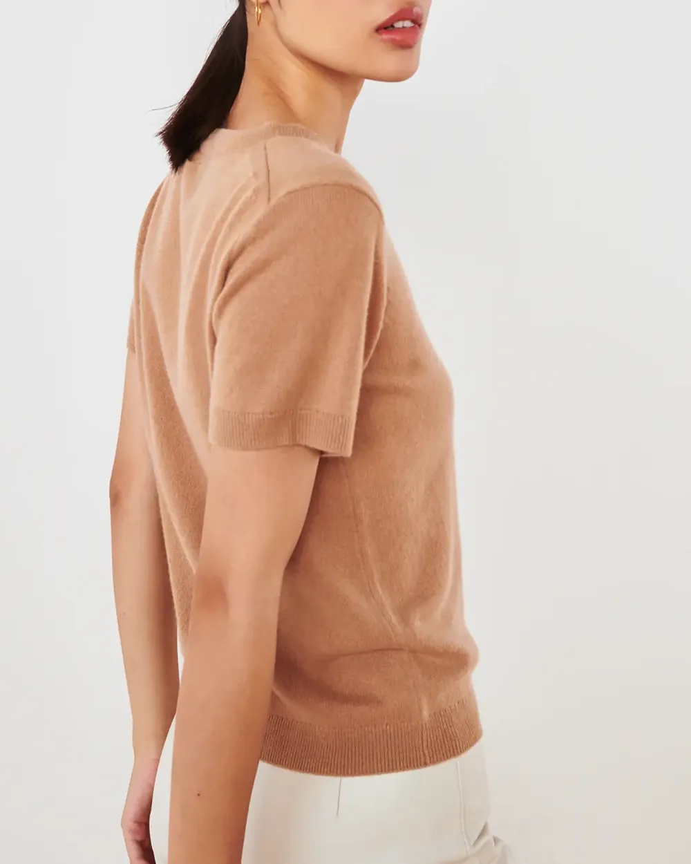 Short Sleeve Cashmere Tee