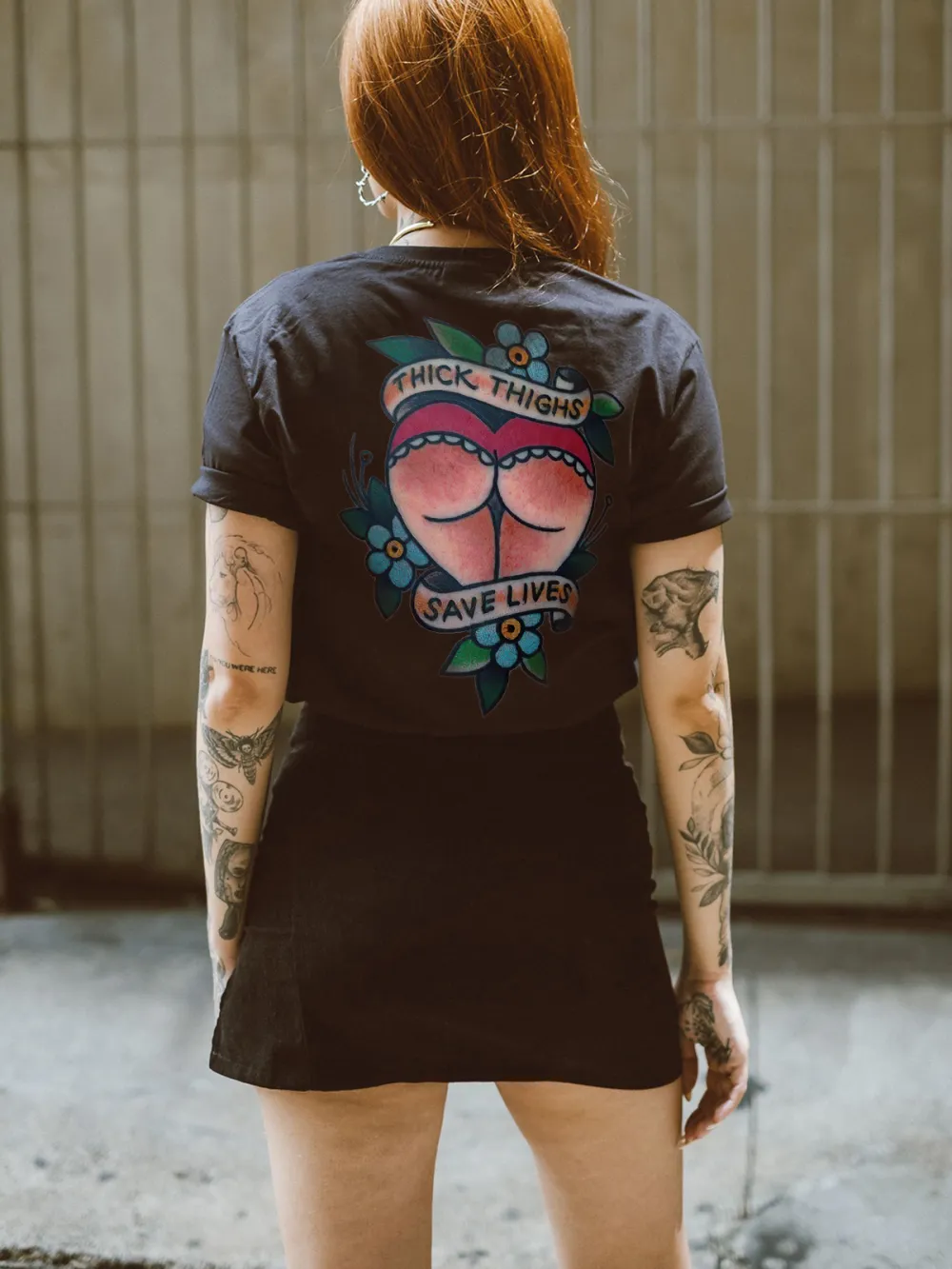 Thick Thighs Save Lives Printed Women's T-shirt