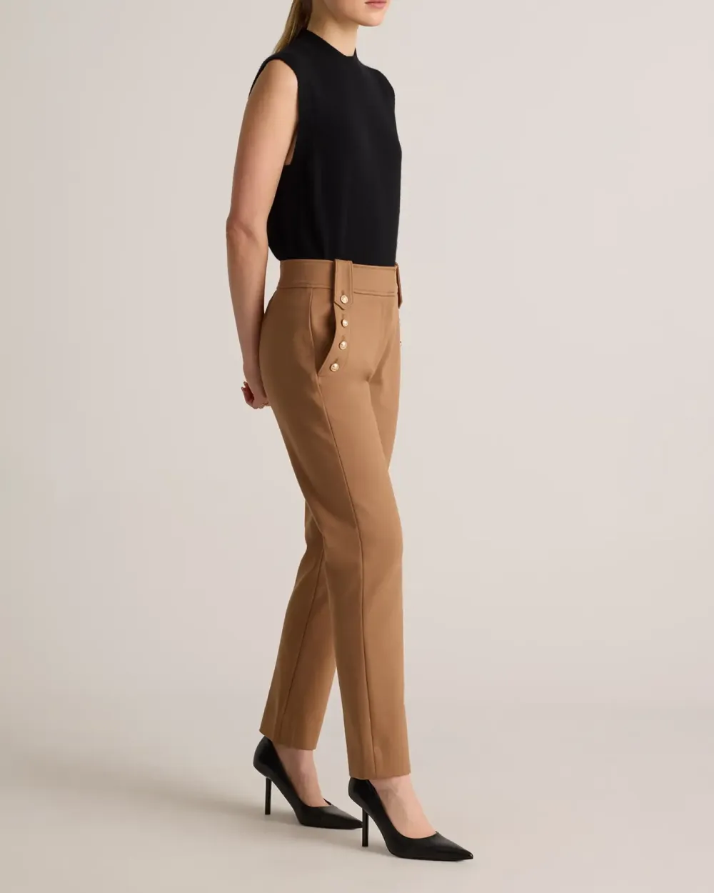 Ultra-Stretch Ponte Straight Leg Mariner Pants