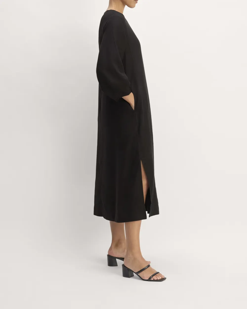 The Linen A-Line Midi Dress