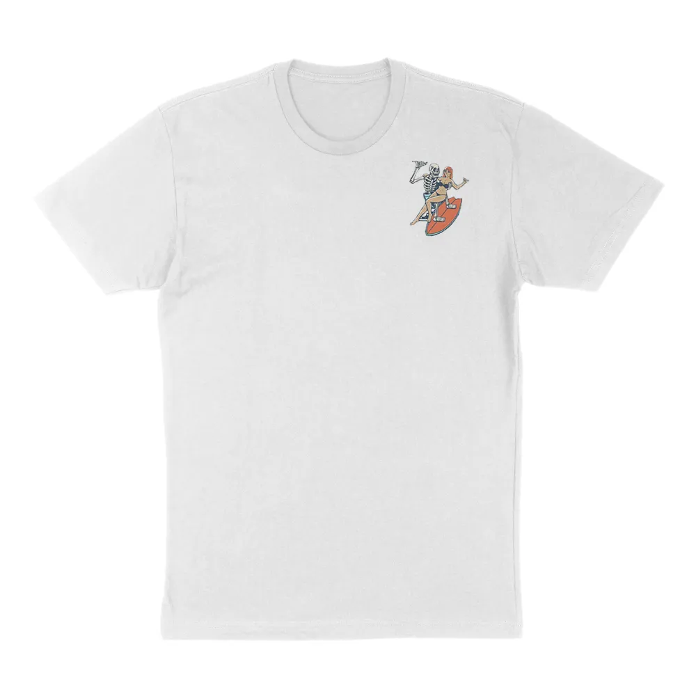 Men'S Pure Cotton Round-Neck Ocean Sports T-Shirt
