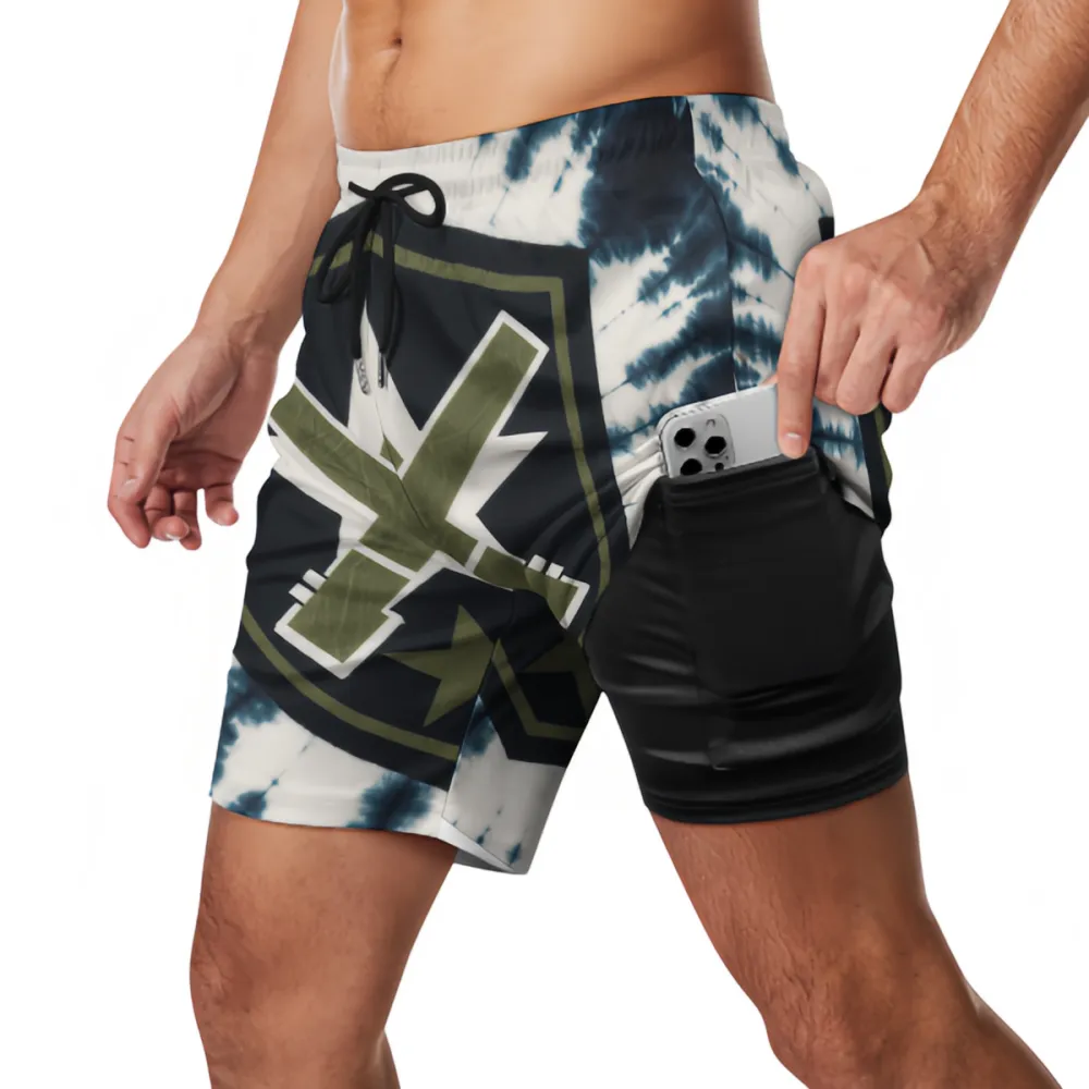 Cross Star Badge Fashion Sports Board Shorts