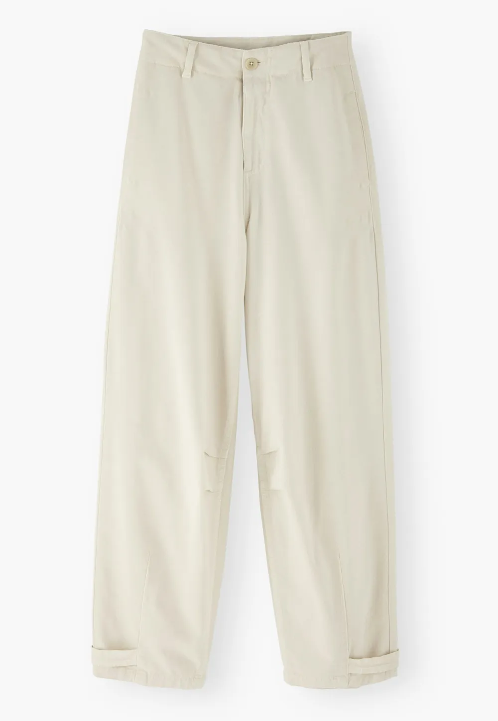 Adjustable-hem trousers
Stretch cotton