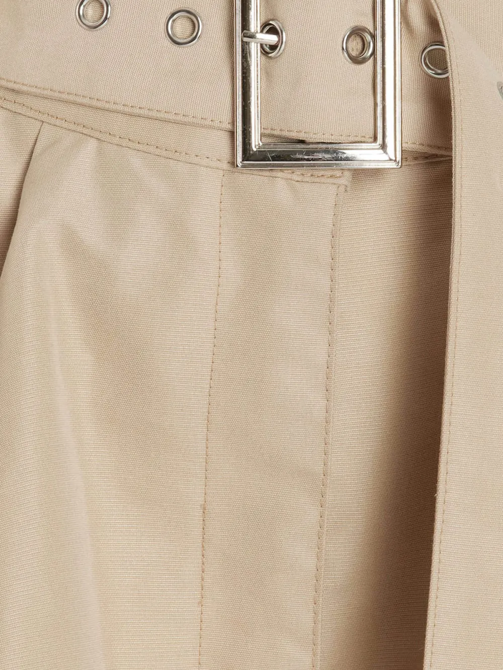 Plain Wide-Leg Shorts With Belt