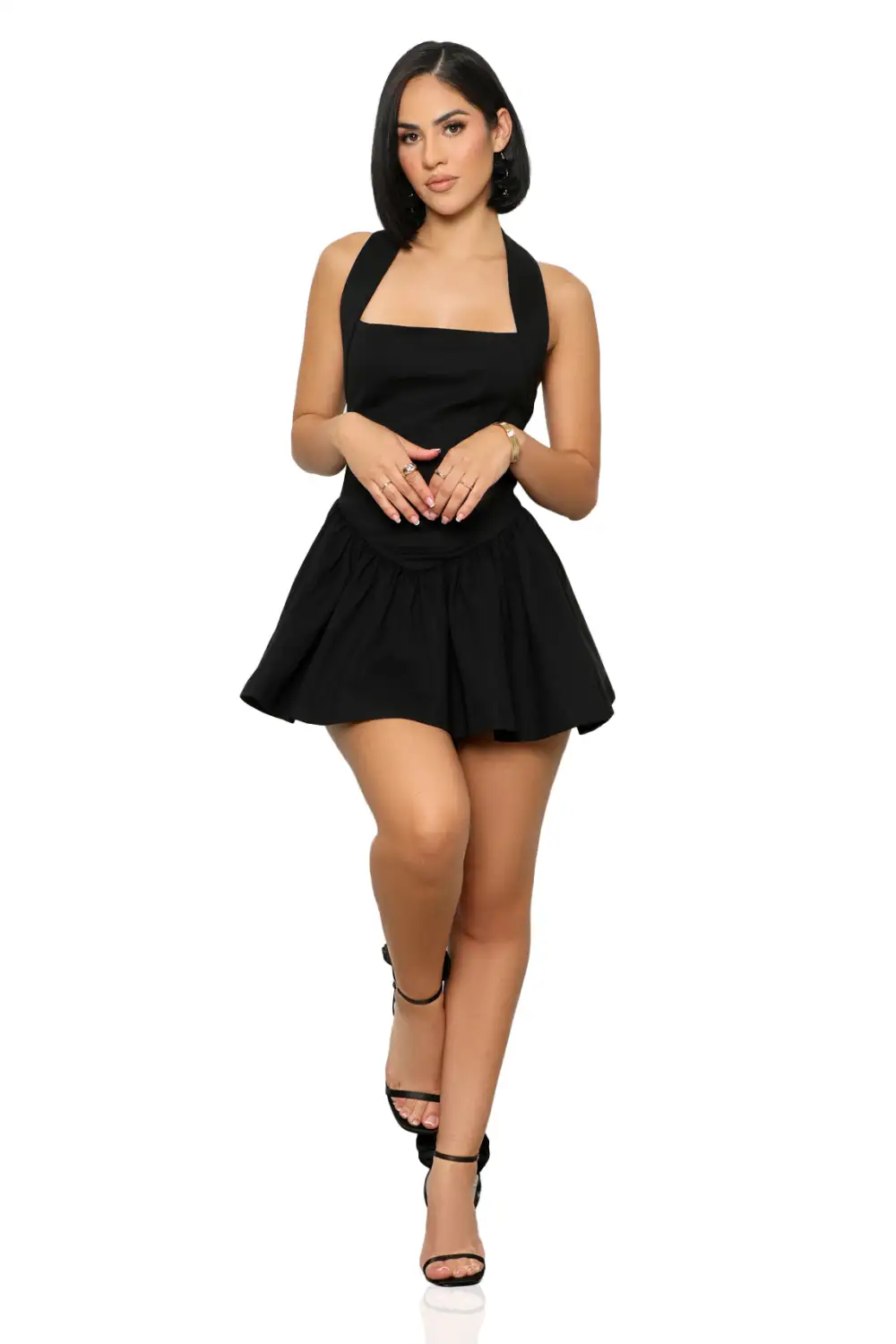 Baby Doll Skater Dress (Black)
