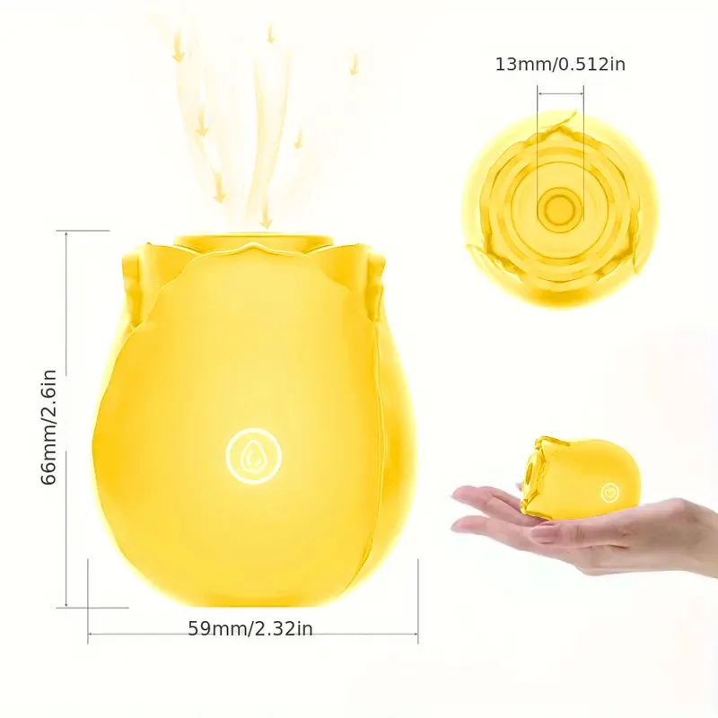 Yellow Rose Toy Vibrator Classic Sucking Vibrator 10 Frequency