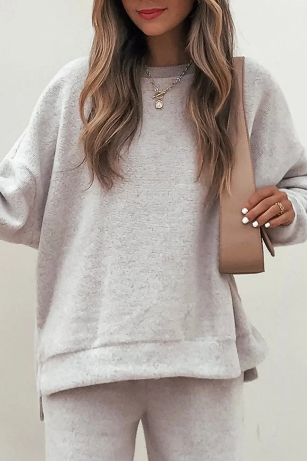 Taupe Brushed Lounge Sweatpants