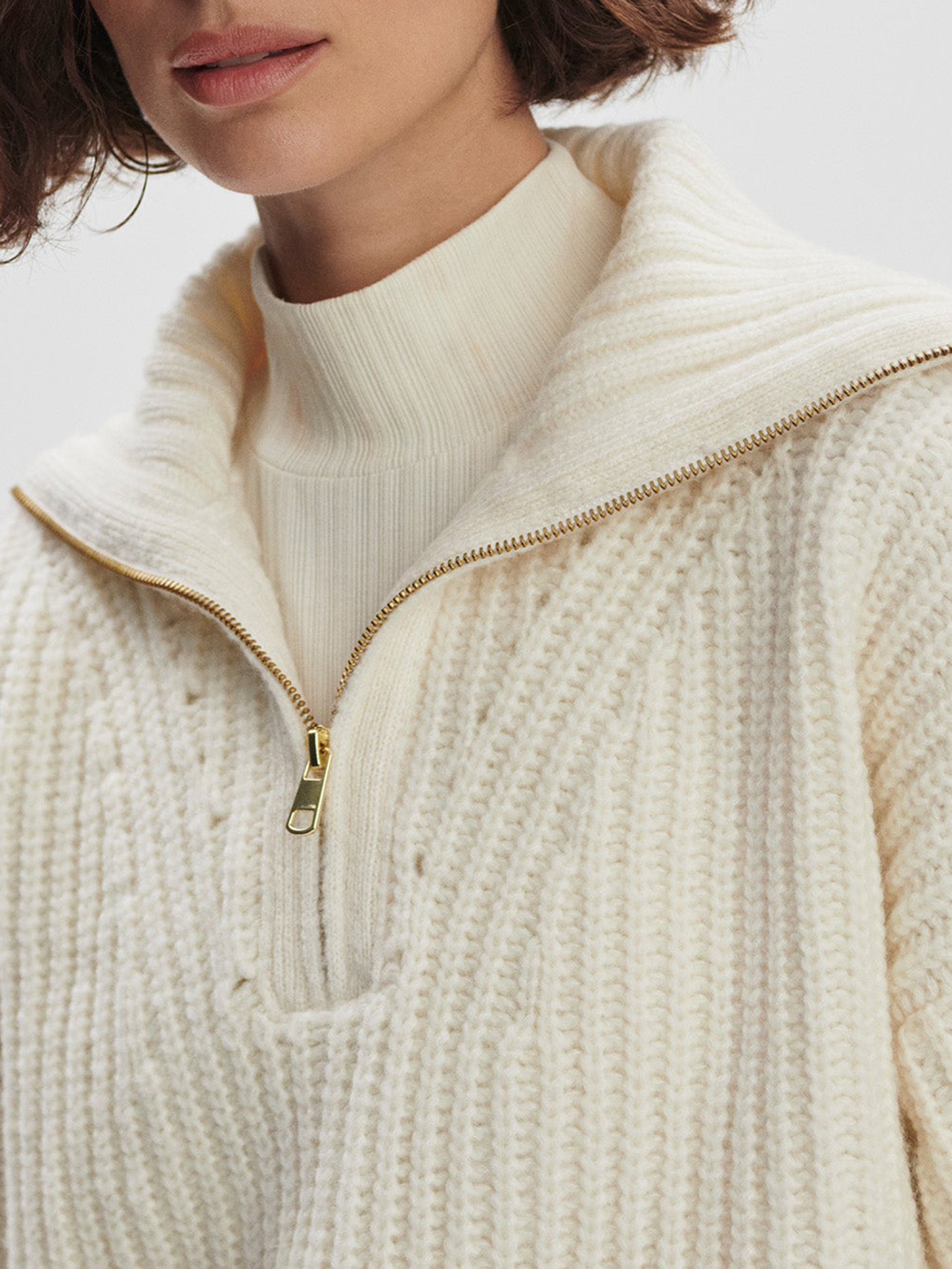 Flora Half-Zip Sweater